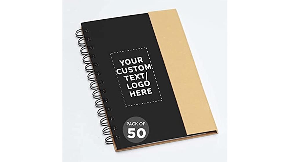 DISCOUNT PROMOS Custom Eco Friendly Spiral Notebooks