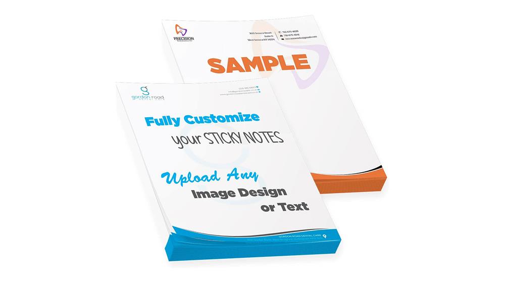 Personalized Sticky Notes with Text or Logo