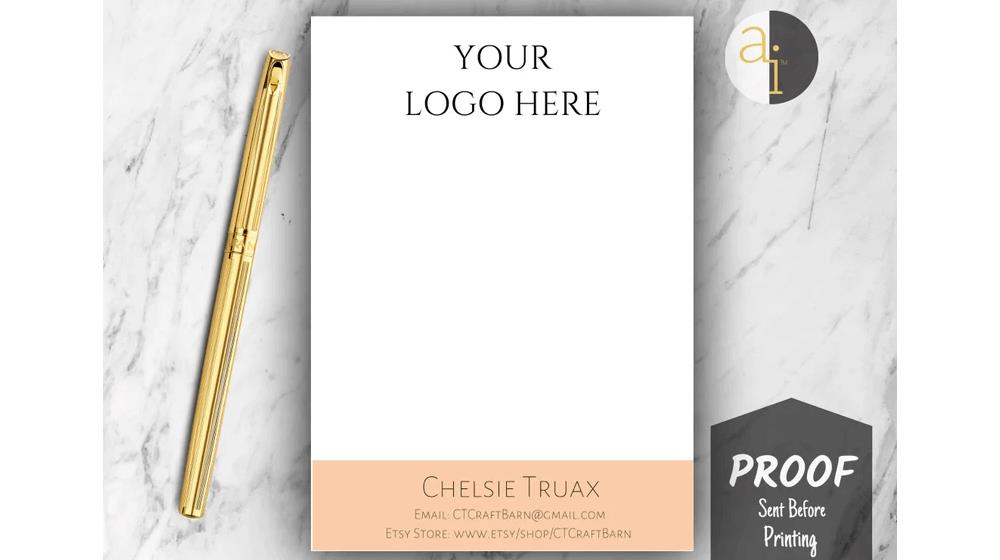 Custom Business Notepad YOUR LOGO
