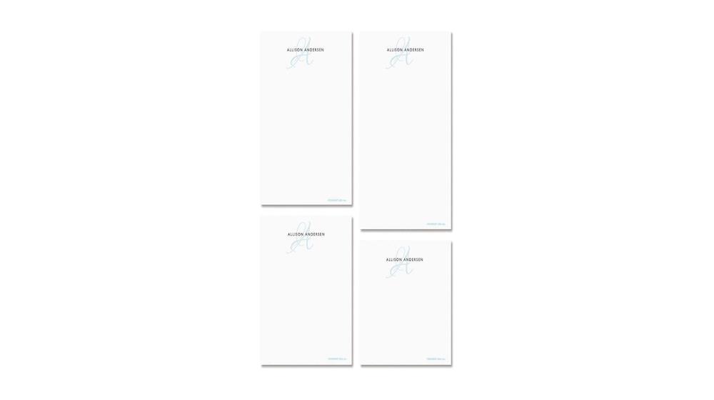 Initial Personalized Notepad Set - Set of 4 100-Sheet Pads