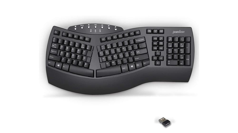 Perixx Periboard-612 Wireless Ergonomic Split Keyboard with Dual Mode 2.4G and Bluetooth Feature