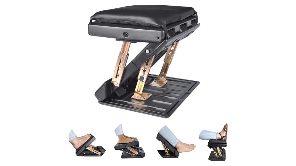 Leermart Adjustable Footrest with Removable Soft Foot Rest Pad Max-Load