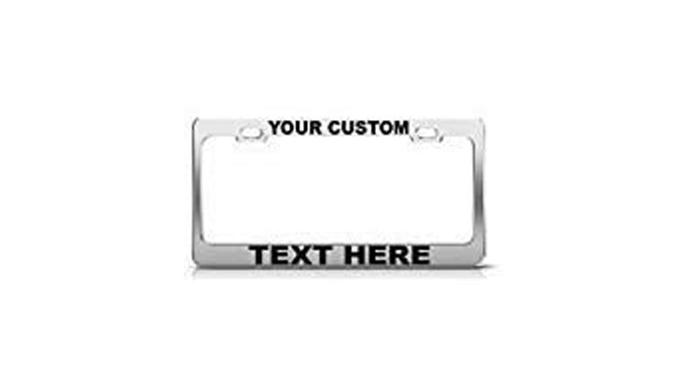 Speedy Pros Custom License Plate Frame Custom Personalized Text