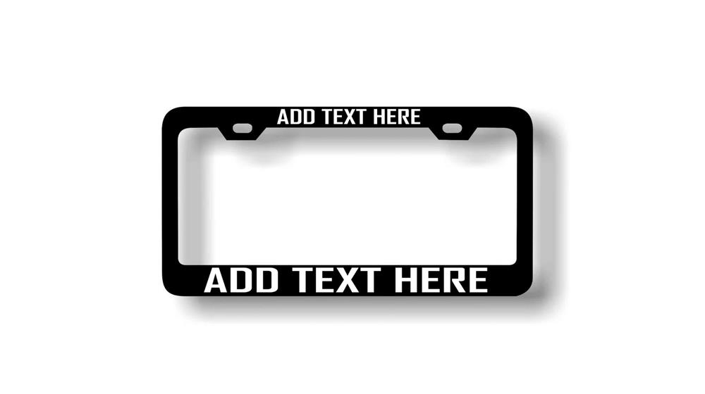 Customized Heavy Duty License Plate Frame Laser Engraved Stainless Steel