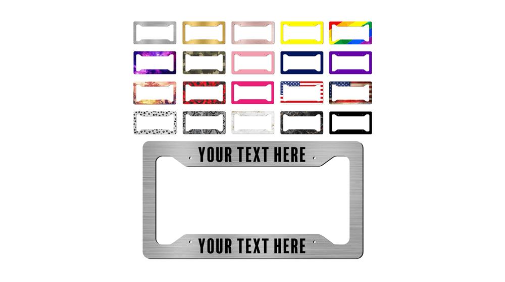 Custom License Plate Frame - Personalized License Plate Frames for Cars