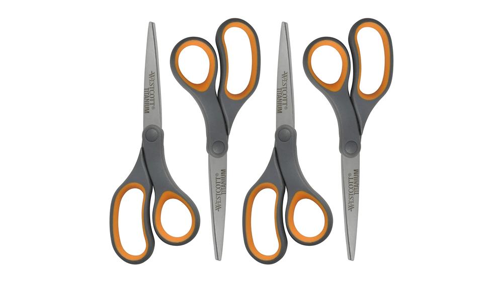 Westcott Titanium Bonded Scissors, Soft Handle
