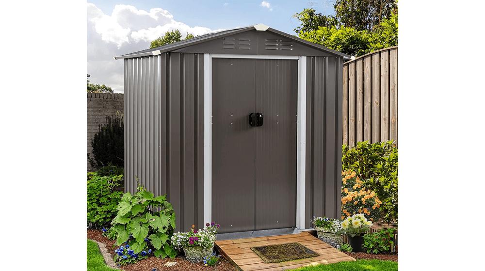 Shintenchi 6X4 FT Outdoor Storage Shed