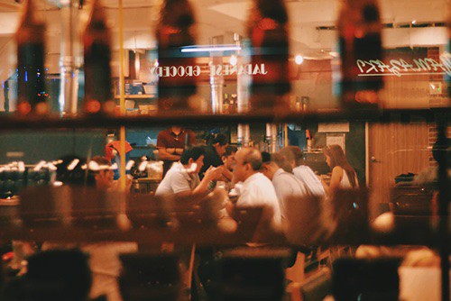 Business people having a meeting at a restaurant