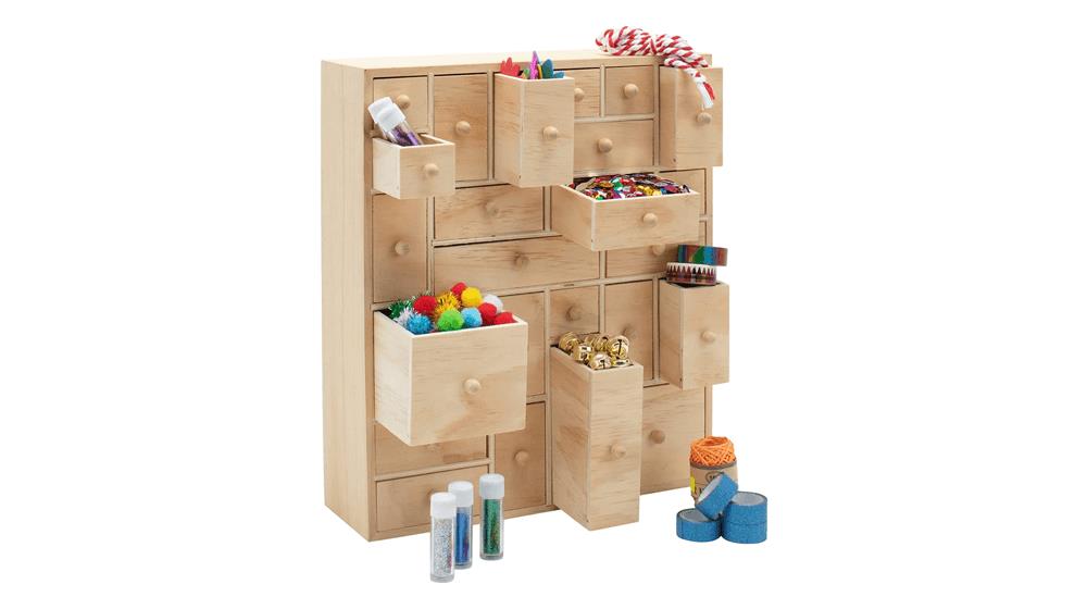 HYGGEHAUS Art Organizer & Storage - 24 Drawer Crafts Organization