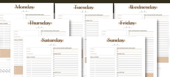 15 Printable Planner Choices