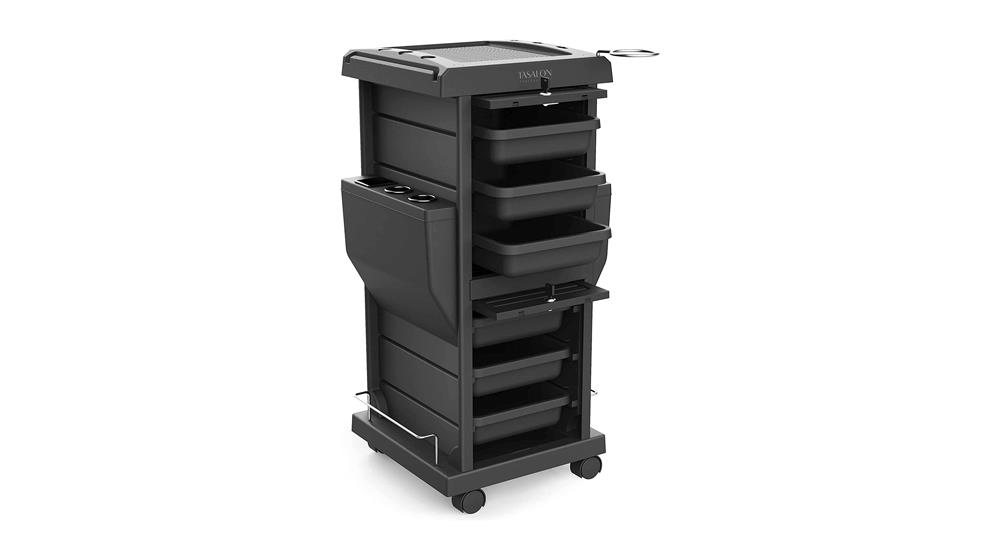 TASALON Ultimate Salon Trolley Cart for Salon Station - Space Saving Salon Rolling Cart for Extra Storage -Hair Salon Beauty Cart