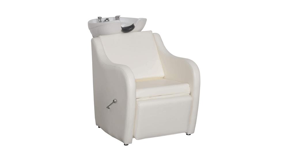 BarberPub Backwash Ceramic Shampoo Bowl Sink Chair Station Spa Salon Beauty Bowls 9089