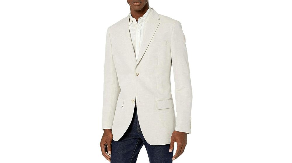 Perry Ellis Men's Linen-Blend Suit Jacket Blazer