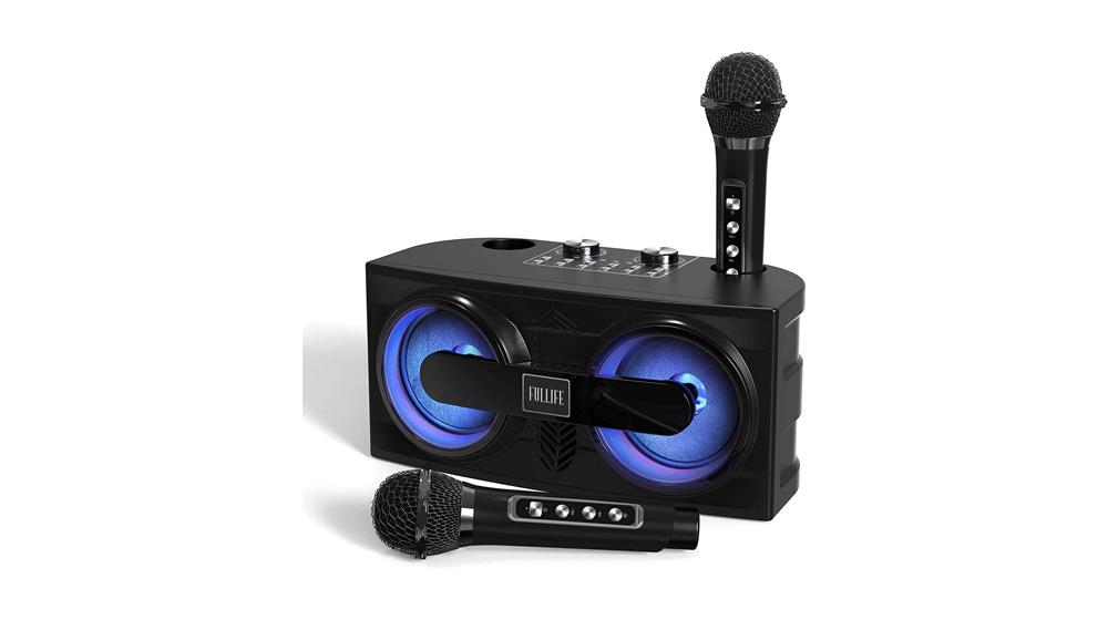 Karaoke Machine with 2 UHF Wireless Microphones for Adults, Kids