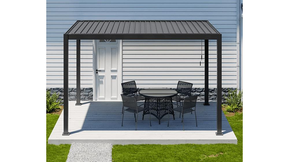 SORARA Louvered Pergola Mirador 10' × 13' Aluminum Gazebo with Adjustable Roof for Outdoor Deck Garden Patio