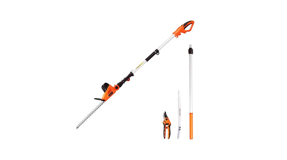 GARCARE Electric Hedge Trimmers, Corded 4.8A Pole Hedge Trimmer