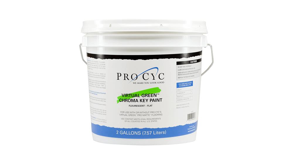 Pro Cyc Virtual Green Chroma Key Paint for Green Screens