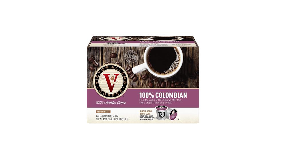 Victor Allen's Coffee 100% Colombian, Medium Roast, 120 Count, Single Serve Coffee Pods for Keurig K-Cup Brewers