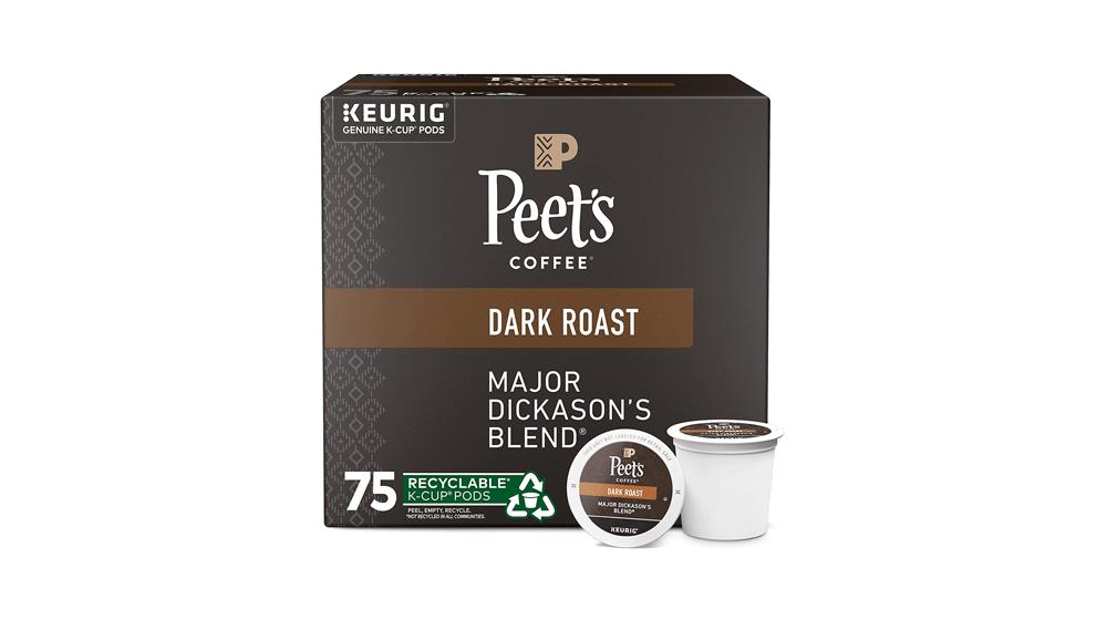 Peet's Coffee, Dark Roast K-Cup Pods for Keurig Brewers - Major Dickason's Blend