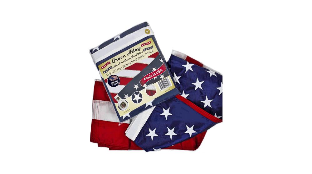 American Flags 3x5 Outdoor 3 PACK by Grace Alley
