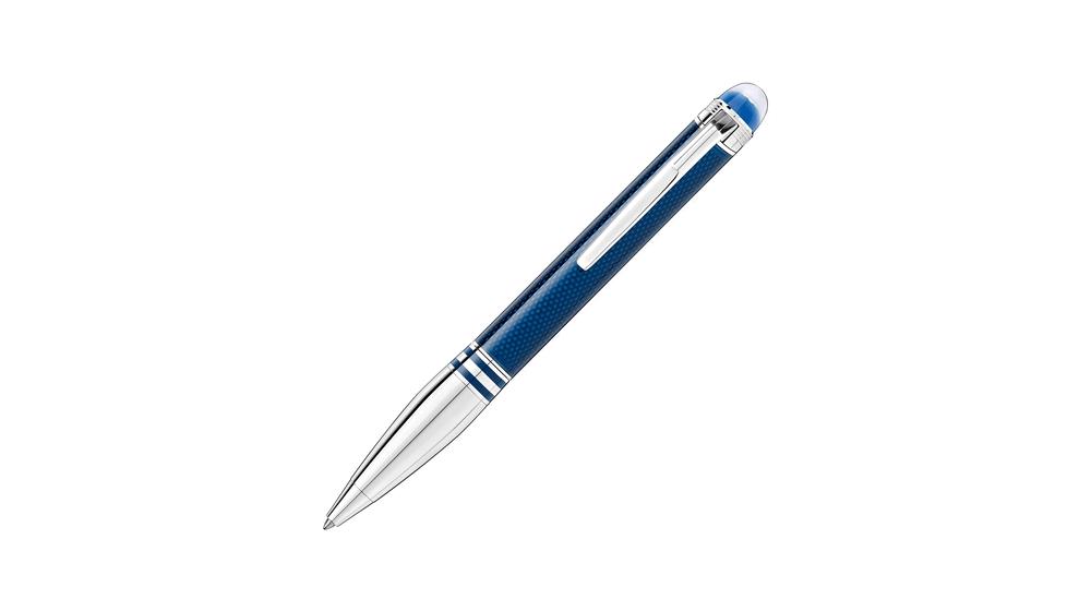 MONTBLANC BP SAW Blue Planet Metal Doué Mechanical Pencil and Feathers