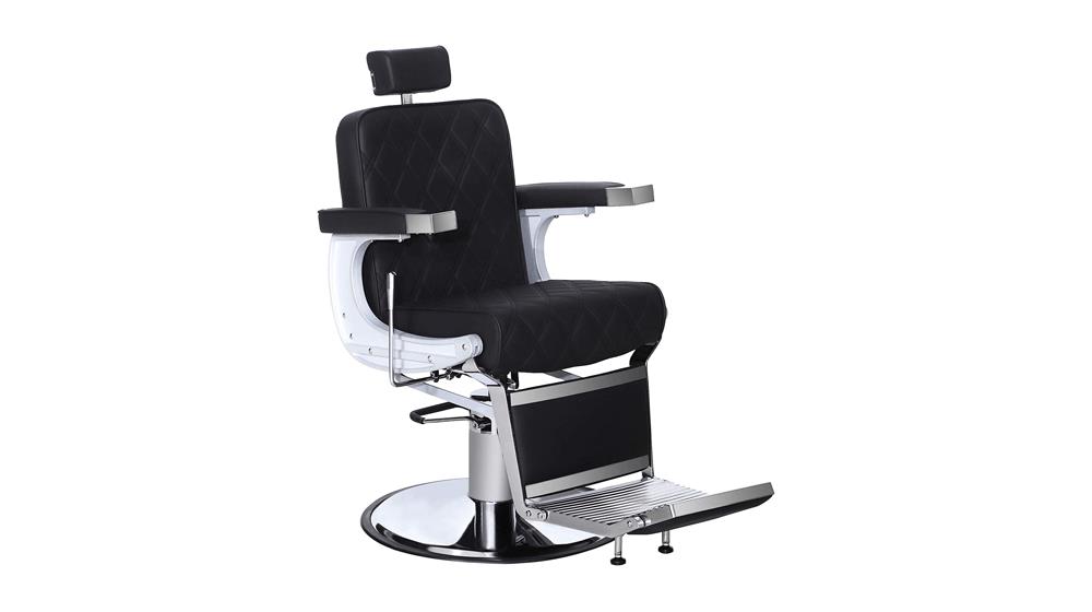 BarberPub Heavy Duty Metal Vintage Barber Chair All Purpose Hydraulic Recline Salon Beauty Spa Shampoo Equipment