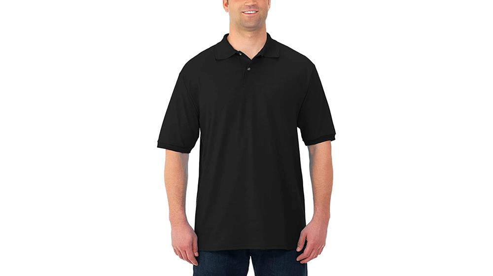 Jerzees Men's Short Sleeve Polo Shirts, SpotShield Stain Resistant