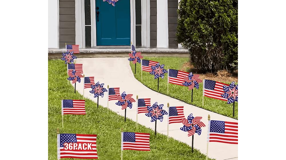 4th of July and Memorial Day Decorations - 36 Patriotic Stars and Stripes