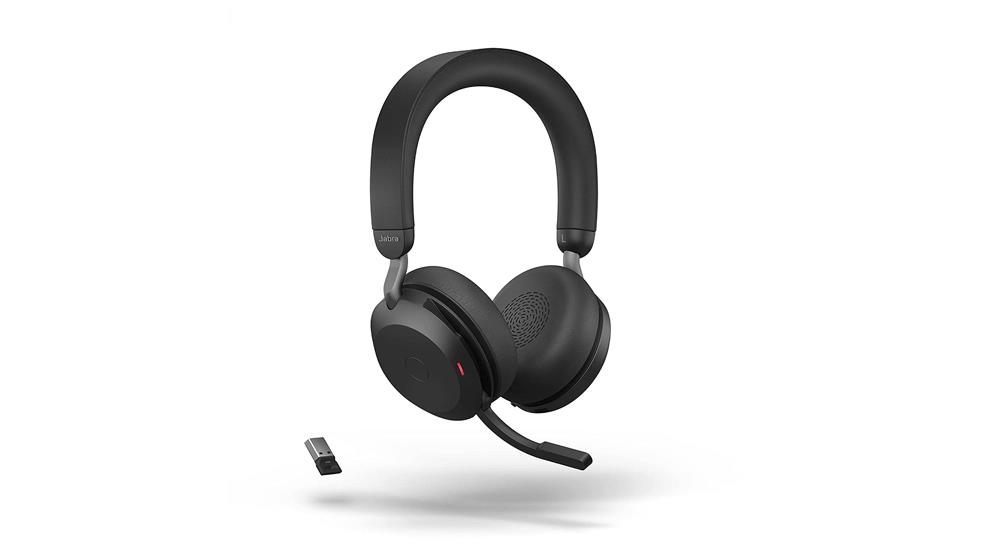 Jabra Evolve2 75 PC Wireless Headset with 8-Microphone Technology