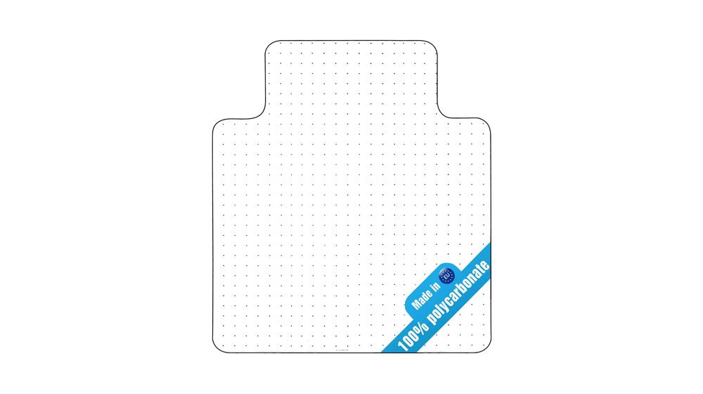 Office Chair Mat for Carpeted Floors Polycarbonate Transparent