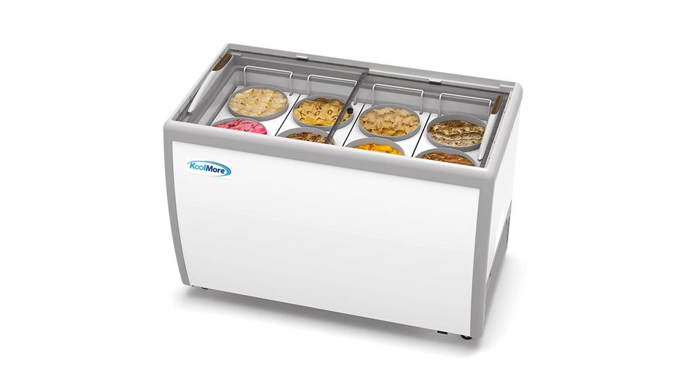 Koolmore 49 inch Commercial Ice Cream Dipping Cabinet Display Case