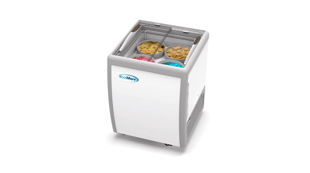 Koolmore 26 inch Commercial Ice Cream Dipping Cabinet Display Case