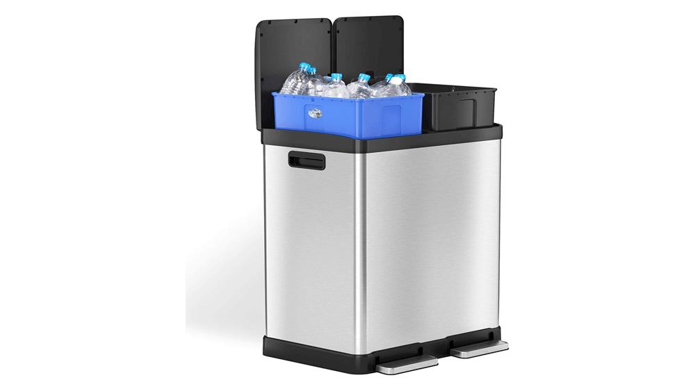 iTouchless-Kitchen-Dual-Step-Trash-Can-Recycle-Bin
