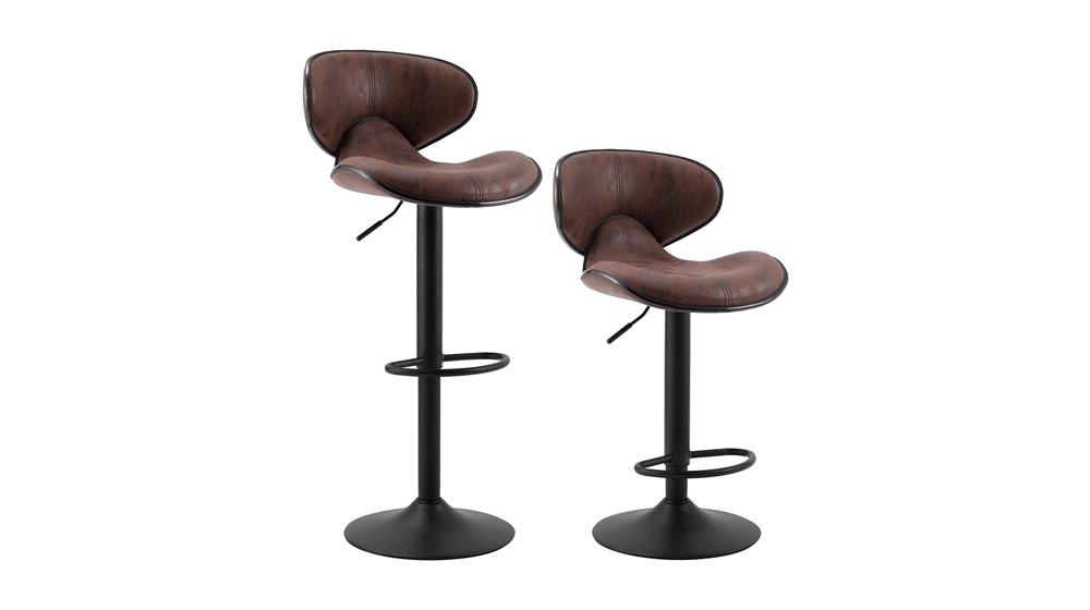 SUPERJARE Adjustable Counter Height Bar Stools Set of 2