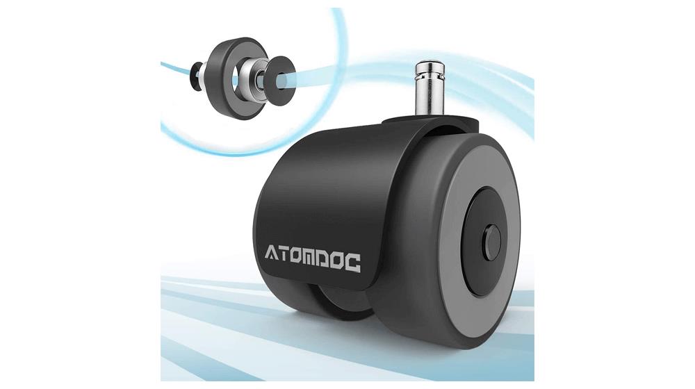 Office Chair Caster Wheels by ATOMDOC