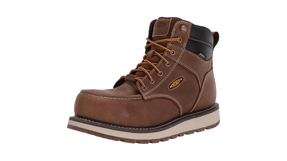 KEEN Utility Men's Cincinnati 6-inch Composite Toe Waterproof Wedge Work Boots