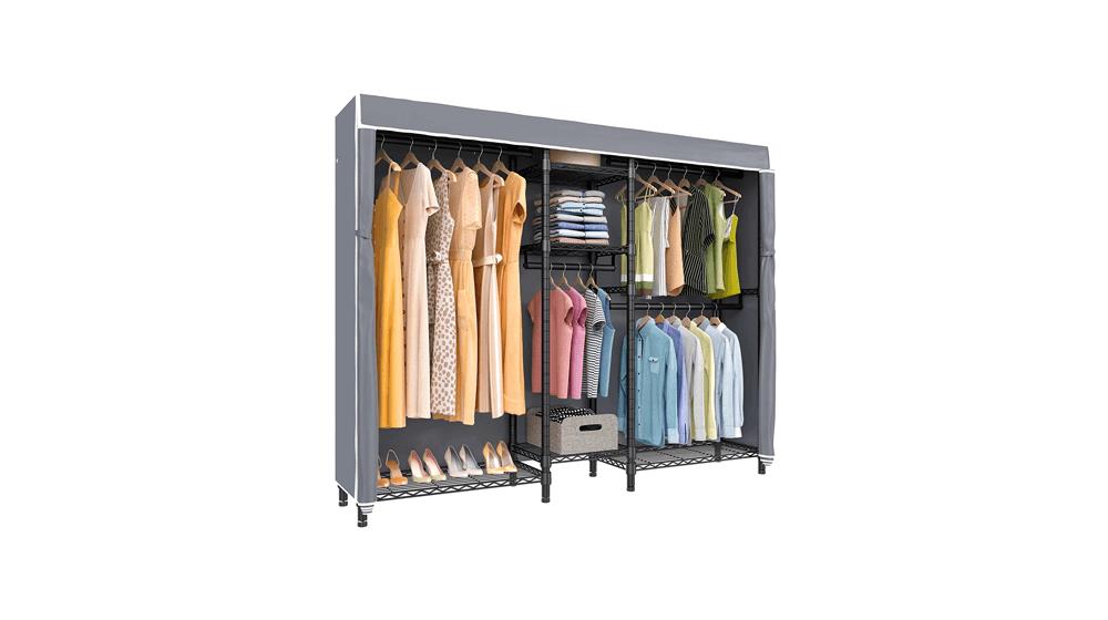 VIPEK V6C Heavy Duty Covered Clothes Rack Portable Wardrobe Closet