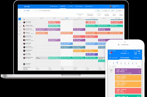 Sling for medical scheduling software