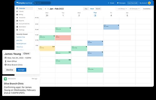SimplePractice - medical scheduling software