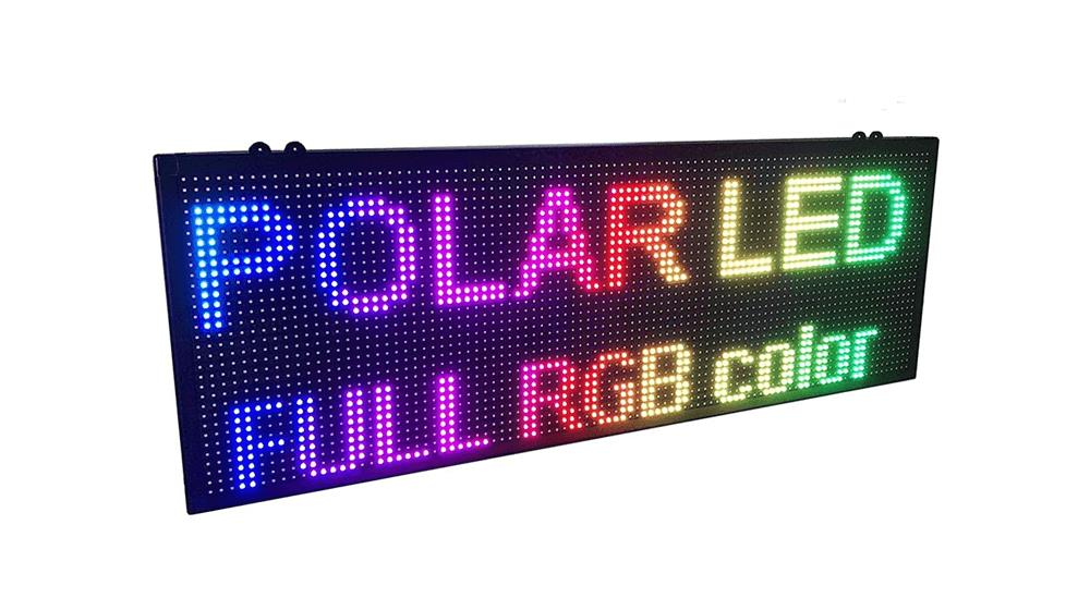 LED sign OUTDOOR WiFi P10 resolution