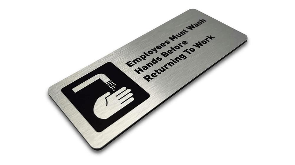 Employees Must Wash Hands Before Returning to Work Sign - Restroom Signs