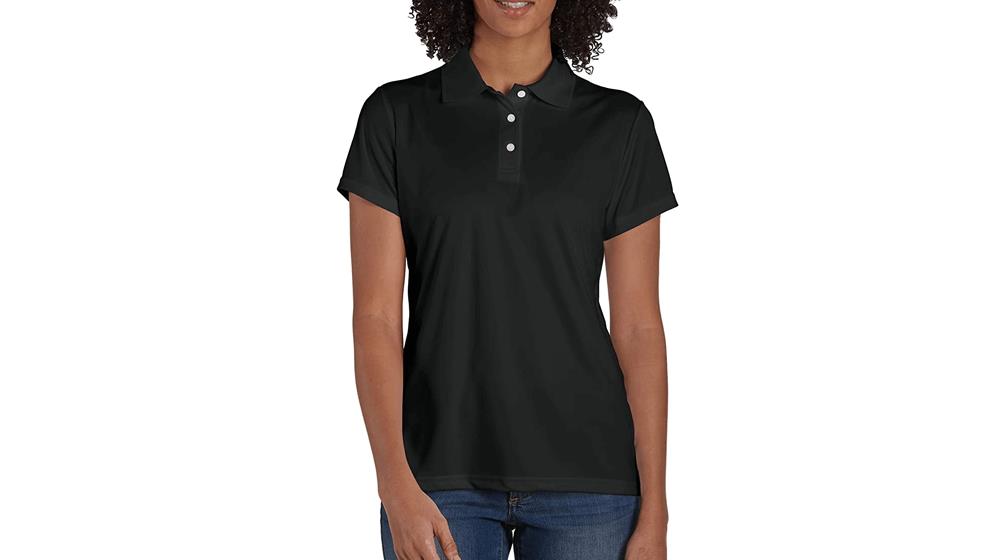 Hanes Sport Women's Polo Shirt, Women’s Cool DRI Moisture-Wicking Performance Polo Shirt