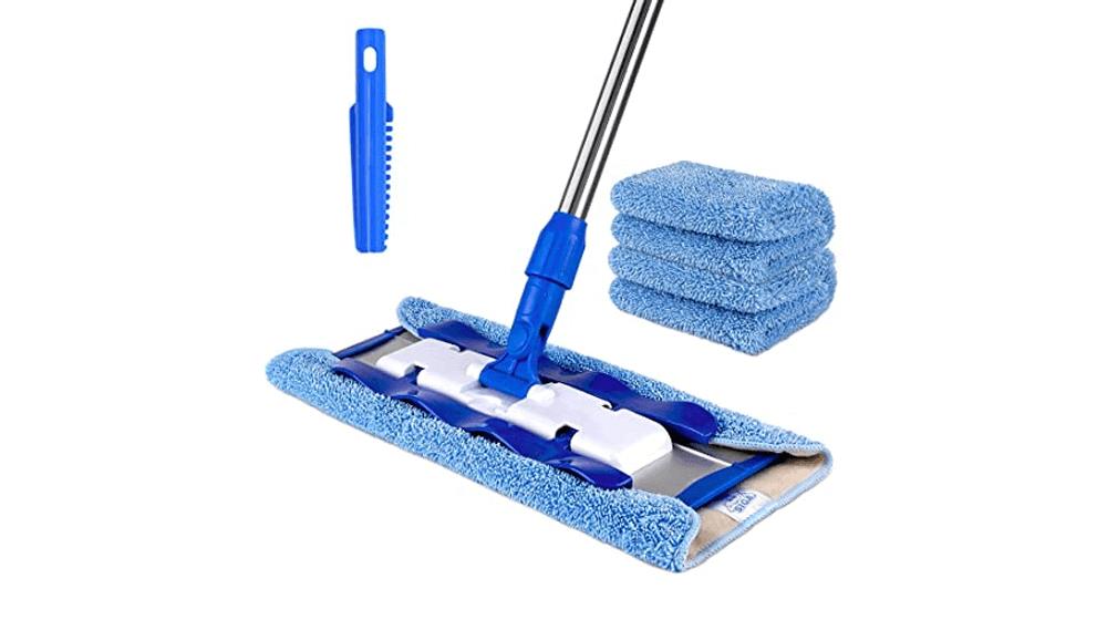 MR.SIGA Professional Microfiber Mop for Hardwood, Laminate, Tile Floor Cleaning