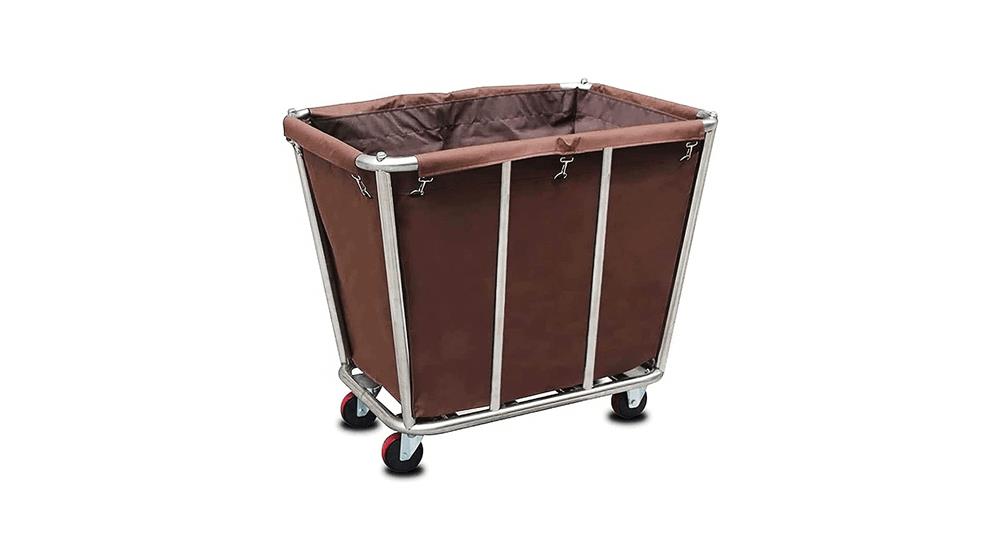 XIJIXILI Commercial Laundry Basket with 4 Inch Wheels Heavy Duty Cart Trucks