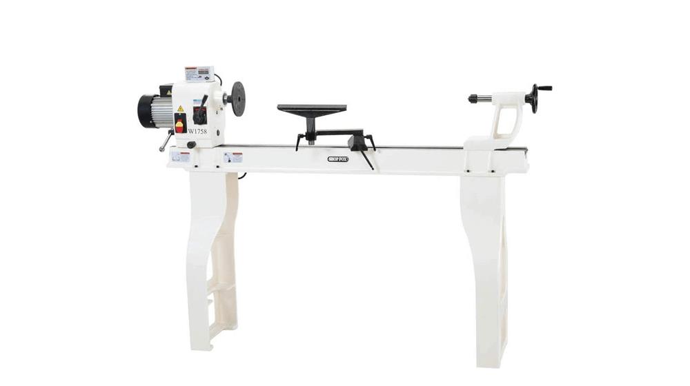 Shop Fox W1758 Wood Lathe With Cast Iron Legs
