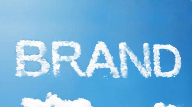 brand in clouds