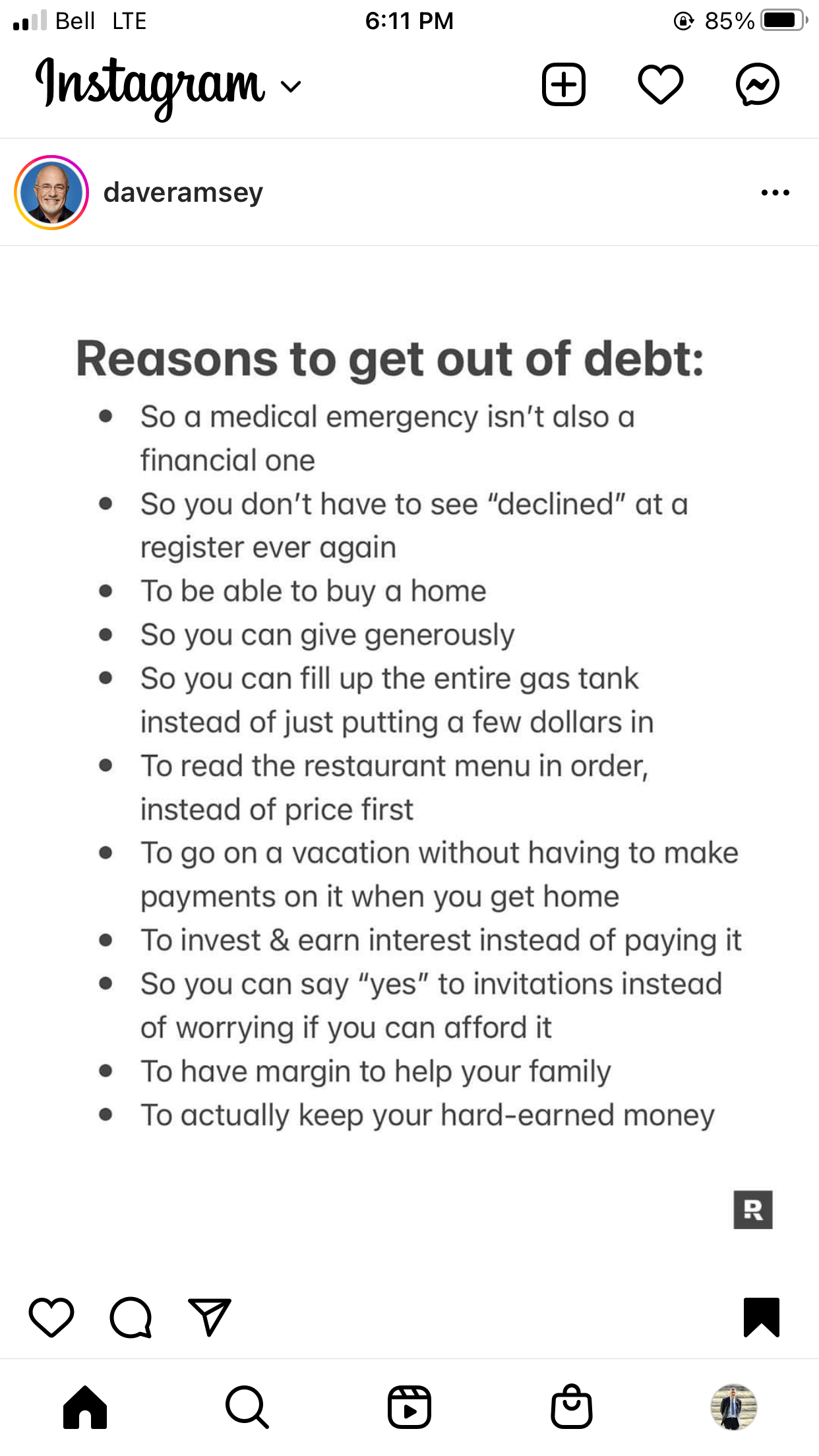 debt reduction by Dave Ramsey