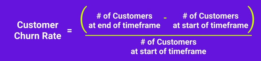 Churn Rate Equation