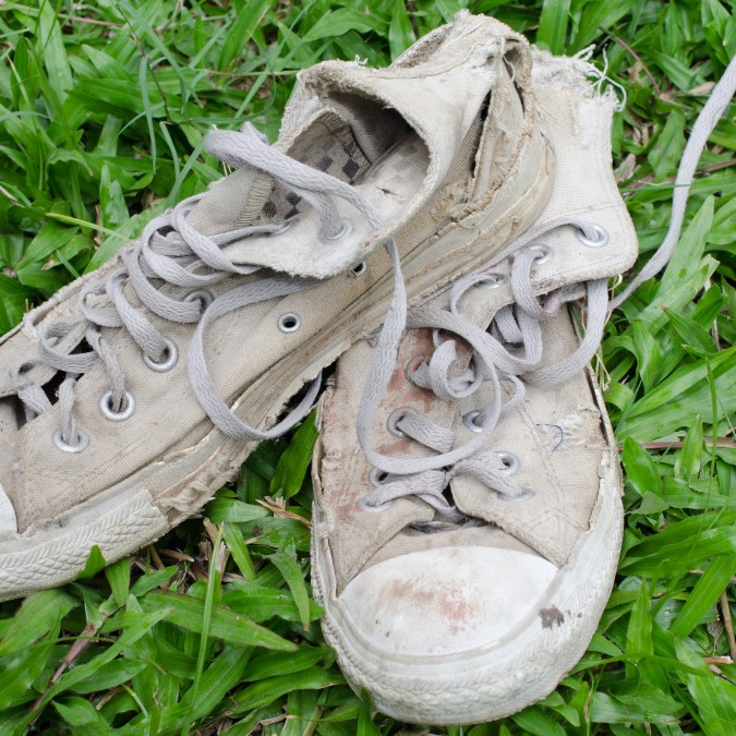 worn out shoes